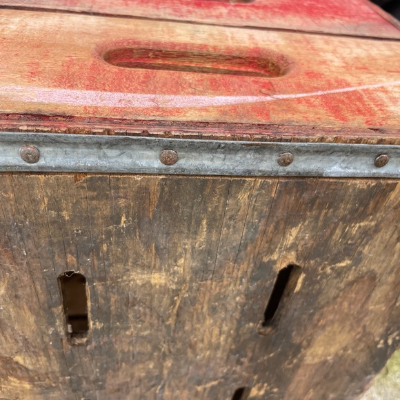 Vintage 20th Century Rustic Coca Cola Coke Trunk Chest Southern Wooden Box - Picture 4 of 7